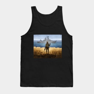 Russian warship, go fuck yourself (stamp) Tank Top